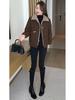 Warm Plush-Lined Jacket for Petite Women - 2025 Winter Fashion: Loose, Versatile, Thick Cotton Outerwear