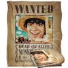One Piece Live Action Soft Wanted Poster Monkey D. Luffy Blanket
