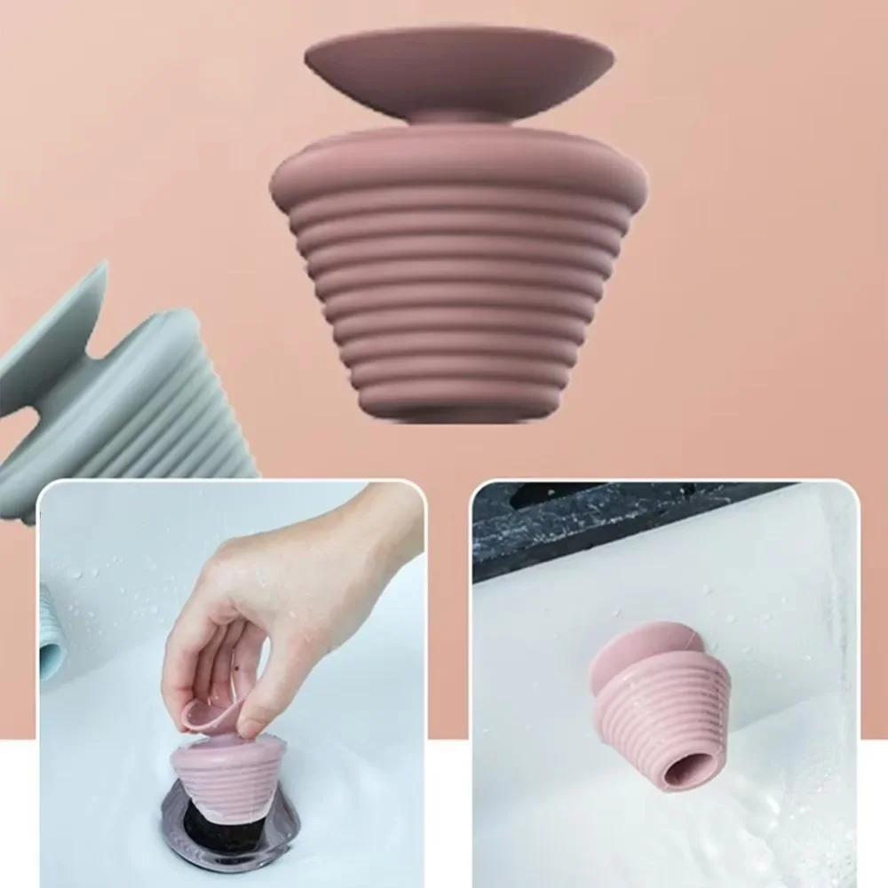 Silicone Tub Stopper Leakage-proof Universal Bathtub Drain Plug Bathroom Accessorie Replacement Drain Stopper Bathroom Bathtub