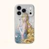 Enchanted Water Nymph Ice Crown Lady Portrait Art Film Aesthetic Protective Shockproof Bumper Case Cover For iPhone 14 15 16 17 Pro Max Plus