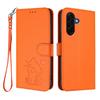 For Samsung Galaxy A37 5G Wallet Case with Wrist Strap Love Cat Pattern Imprint Leather Phone Cover