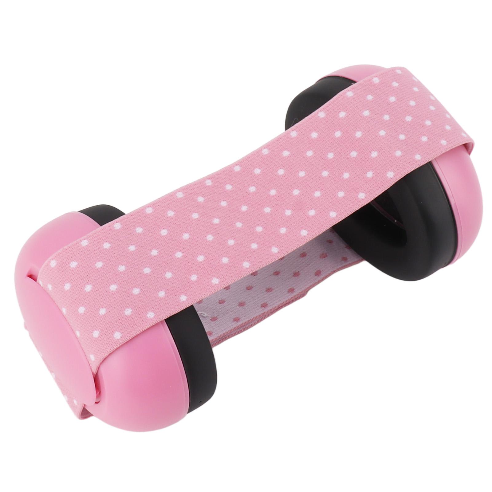 

Baby Earmuffs Elastic Headband Baby Ear Protection Noise Canceling Headphones for Infants Up to 2 Months Pink