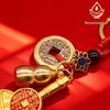 Popular Alloy Lucky Keychain Pendants: Zhuazhou Abacus & Temple Crafts