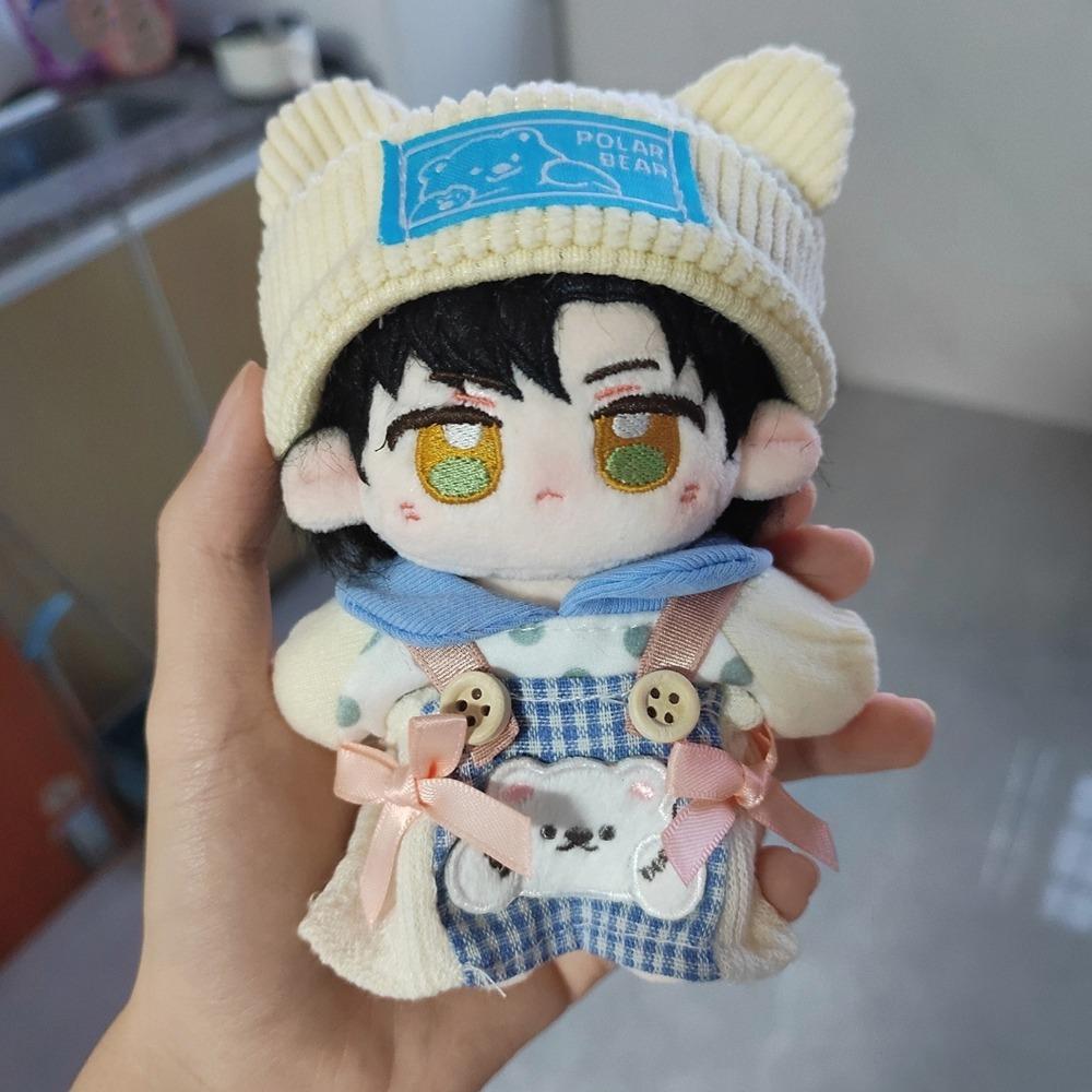 Spotted Top 20cm Doll Clothes Outfit Little Bear Hat Doll Clothes Set  10/20cm Cotton Doll