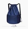 Water-Resistant Foldable Large Capacity Drawstring Sports Backpack with Logo Print for Fitness and Basketball