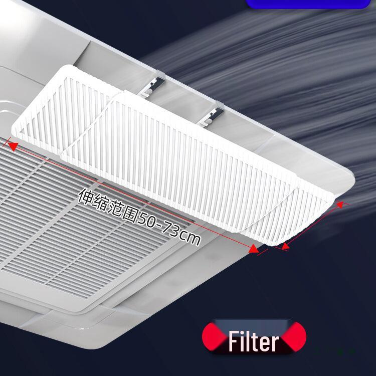Ceiling Cassette Air Conditioner Wind Deflector - Universal Anti-Direct Blow Shield for Cold Air