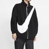 Nike Large Logo Sherpa Reversible Fleece Lined Velvet Feel Coat US Version Women's Black CI8937-010