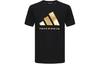 adidas Sportlife T Shirt Unisex Black Gold adiCLTS24TK-BG