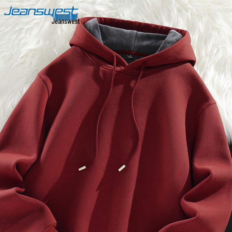 Jeanswest Men's Fleece Lined Hooded Sweatshirt