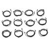 12pcs Zodiac Bracelet Multilayer Woven PU Leather Bracelet Decorative Lightweight Cuff Braided