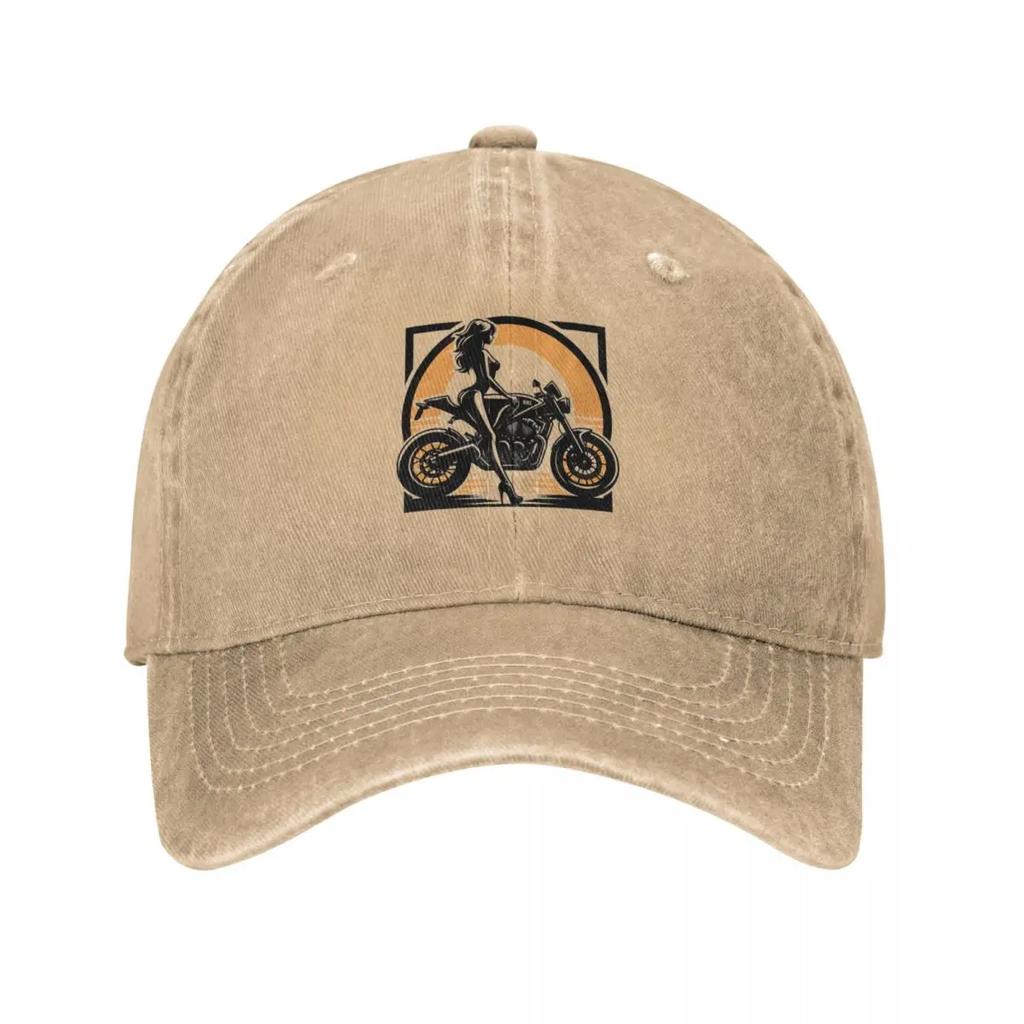 Girls Bike Life Empowering Women Riders Baseball Cap Golf Wear Trucker Hat Mountaineering Unisexs big size hat For Women Unisexs