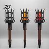 Wall Decoration for Medieval Theme Torch Sconce, LED Gothic Castle Decor Lamp, Artistic Sconce Script Killing Realistic Flickering Flame Light Themed