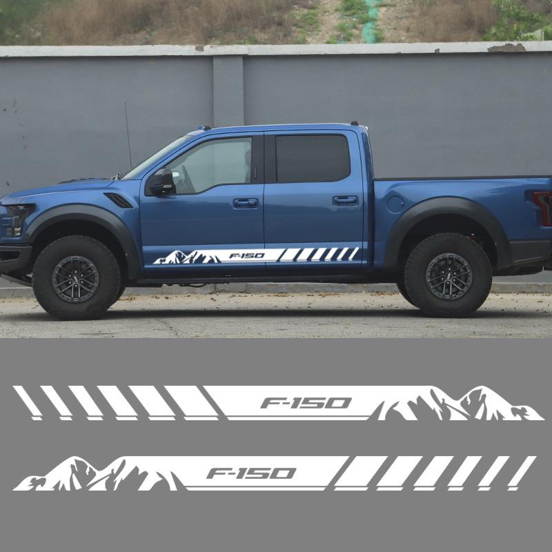 Raptor F-150 Custom Side Decal Sticker - Vinyl Body & Waistline Design