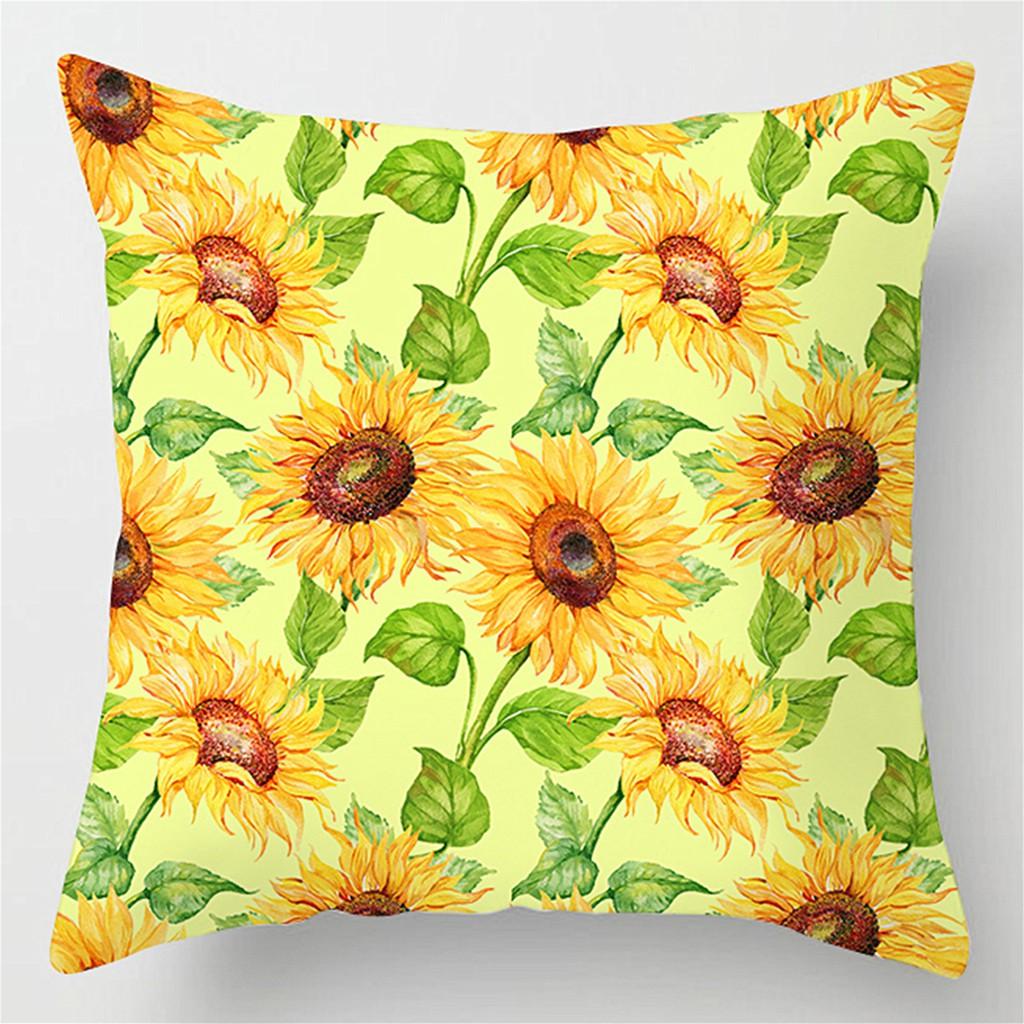 Summer Sunflower Cushion Cover Home Decor Pillowcase Pillowcase