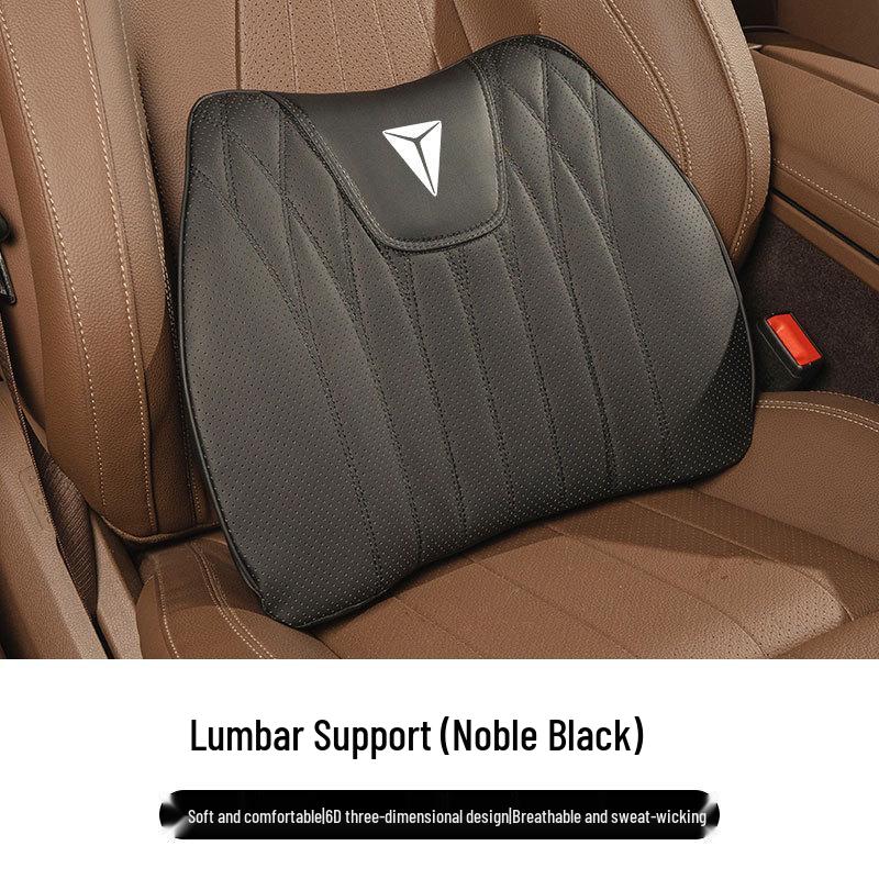 Dark Blue Car Seat Cushion with Lumbar Support and Waist Protection (Models: S07, S05, Cloud S09, L07, SL03, G318)
