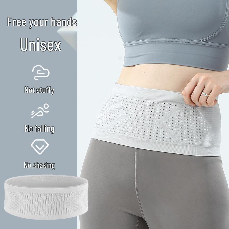 

Вуличний багатофункціональний пояс для бігу для чоловіків і жінок – дихаюча поясна сумка для джогінгу та фітнесу. XL (72cm circumference) сірий колір