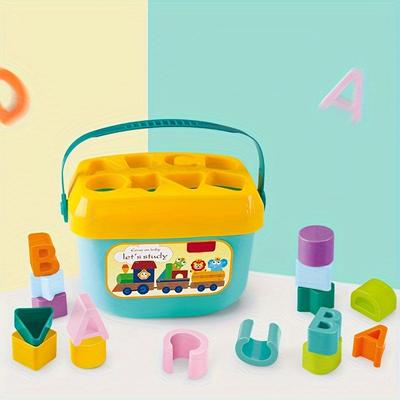 Baby Learning Resources Buchstabenblöcke-Spielzeug, Feinmotorik-Spielzeug, Früherziehung, Farberkennung, Alphabet-Form-Spielzeug für Kleinkinder