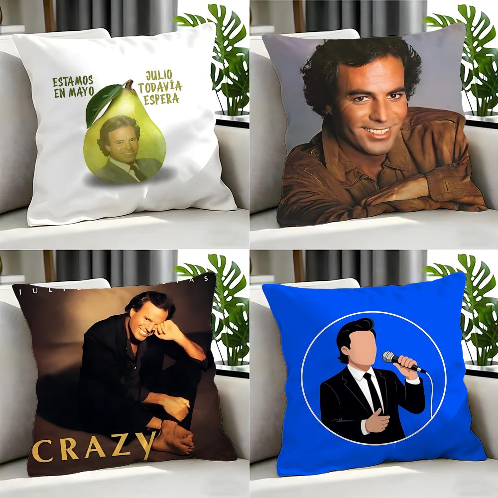 Band JJulio Iglesiased Cushion Cover Cushion Cover Set Pcs x x x Pillowcase Decorative Sofa Home Decor