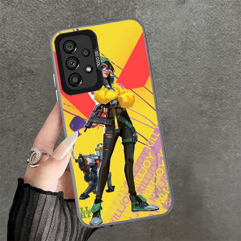 V-Valorant Killjoy Soft Phone Case for Samsung A17 A16 A15 A14 A13 A57 A56 A55 A54 A53 A37 A36 A35 A34 A33 A26 A25 A24 A23 A52