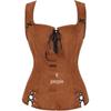 Medieval Suede Lace-Up Steampunk Pirate Vest