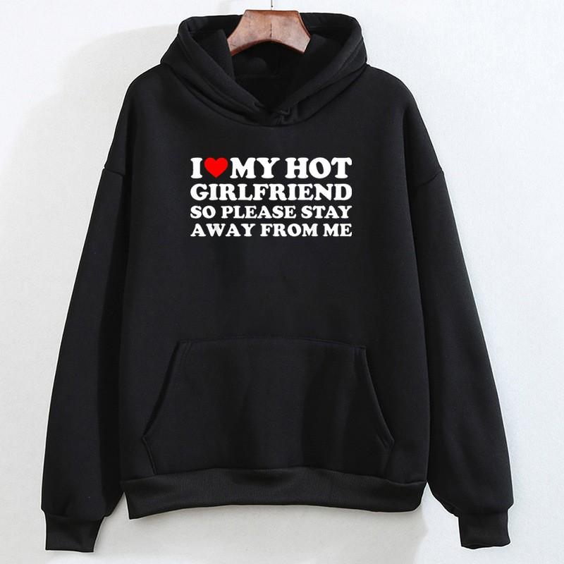 Unisex Oversized Hooded Sweatshirt With Heart Print Casual Long Sleeve Pullover Teens Adults