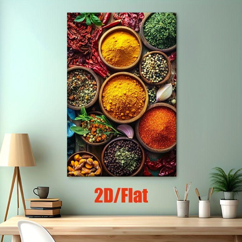 Retro Metal Tin Sign Spices Kitchen Bar Cafe Restaurant Wall Art Decor