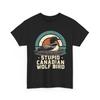 Stupid Canadian Wolf Bird Vintage Heated Hookey Loon Meme T Shirt