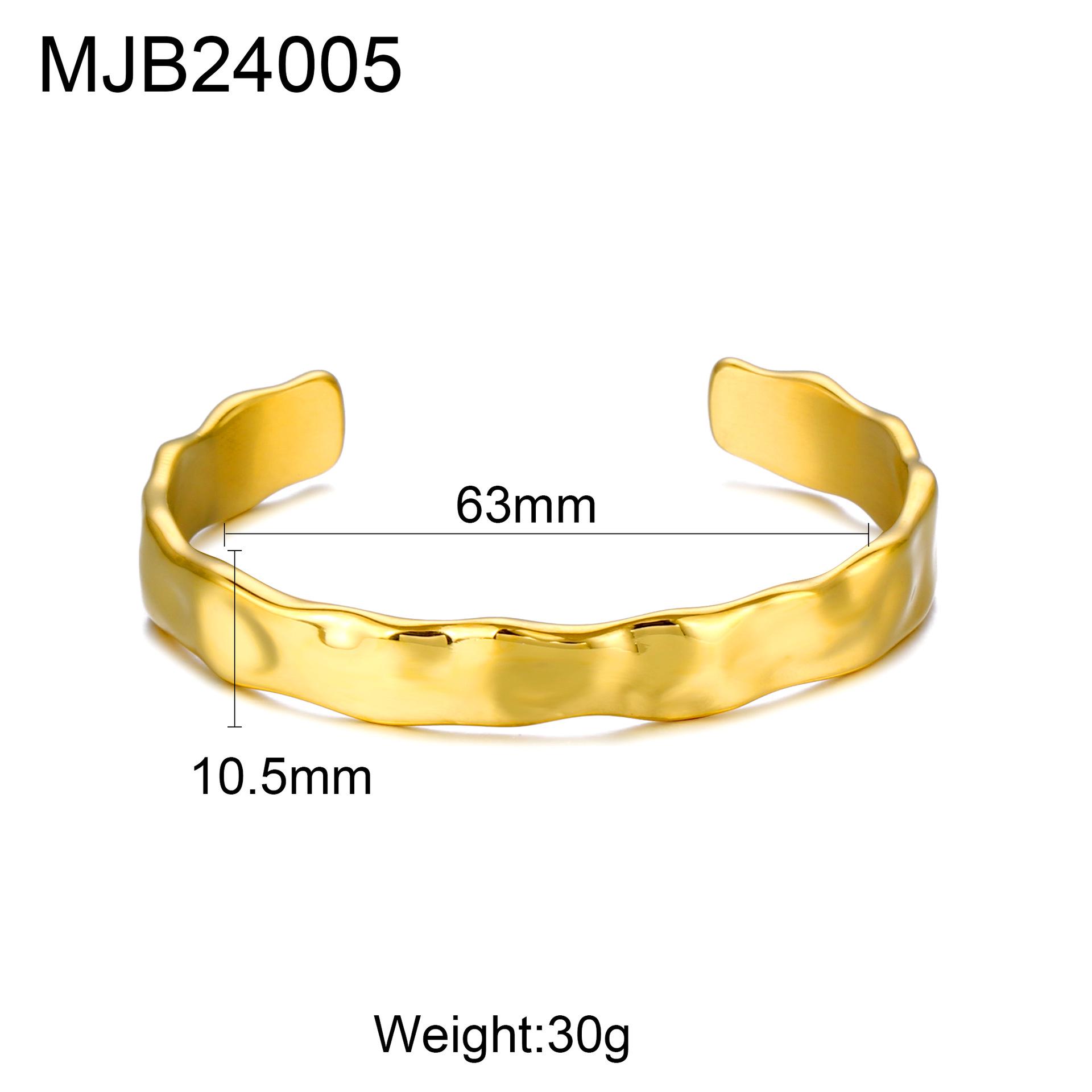 

Minimalist Hammered Texture Bangle Bracelet: European & American Style