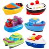 MesaSe Bathtub Floating Bath Toys(6PCS), Baby Soft Bath Time Boat Toys, Bathtub Learning Water Toys and Bathroom Toys for Toddlers