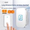Wireless Battery-Free Doorbell with Waterproof Button for Elderly