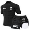 MMA Boxing Shorts Set Men Women - Stretchable Athletic Training Gear Muay Thai Kickboxing Wrestling Fitness
