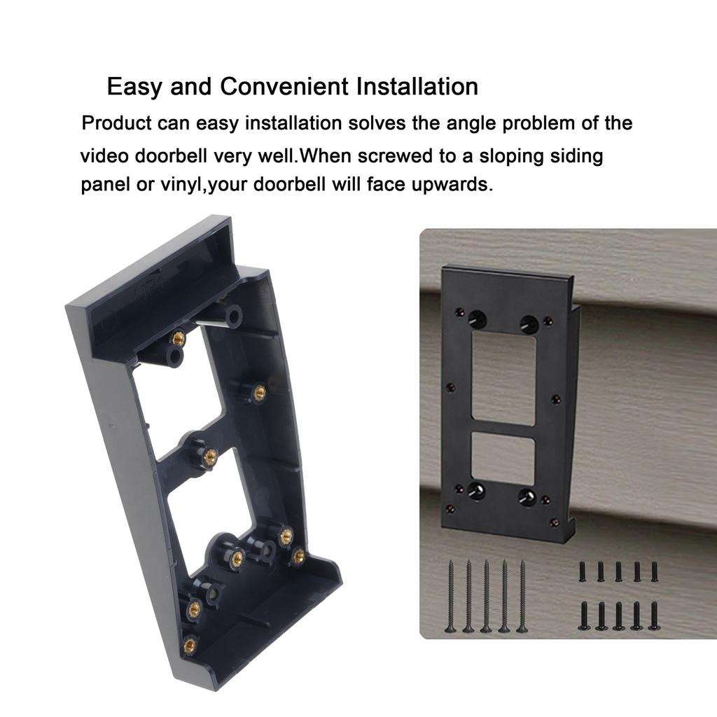 Antitheft Ring Video Doorbell Mount Adjustable Angles Doorbell Bracket Replacement Vinyl Siding Doorbell Mount