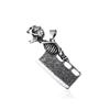 Gotische Hip Hop Totenkopf Anhänger Halsketten Für Männer Edelstahl Punk Mode Skelett Halskette Halloween Schmuck Geschenke Großhandel