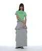 Partimento Woman Deconstructed Tee Maxi Skirt_Melange