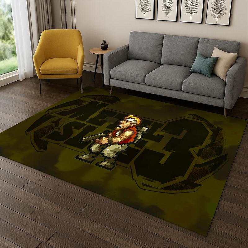 Retro Game Metal Slug Cartoon Carpet Rug for Playroom Bedroom Living Room Sofa Home Decor,kid Game Area Rug Non-slip Floor Mat