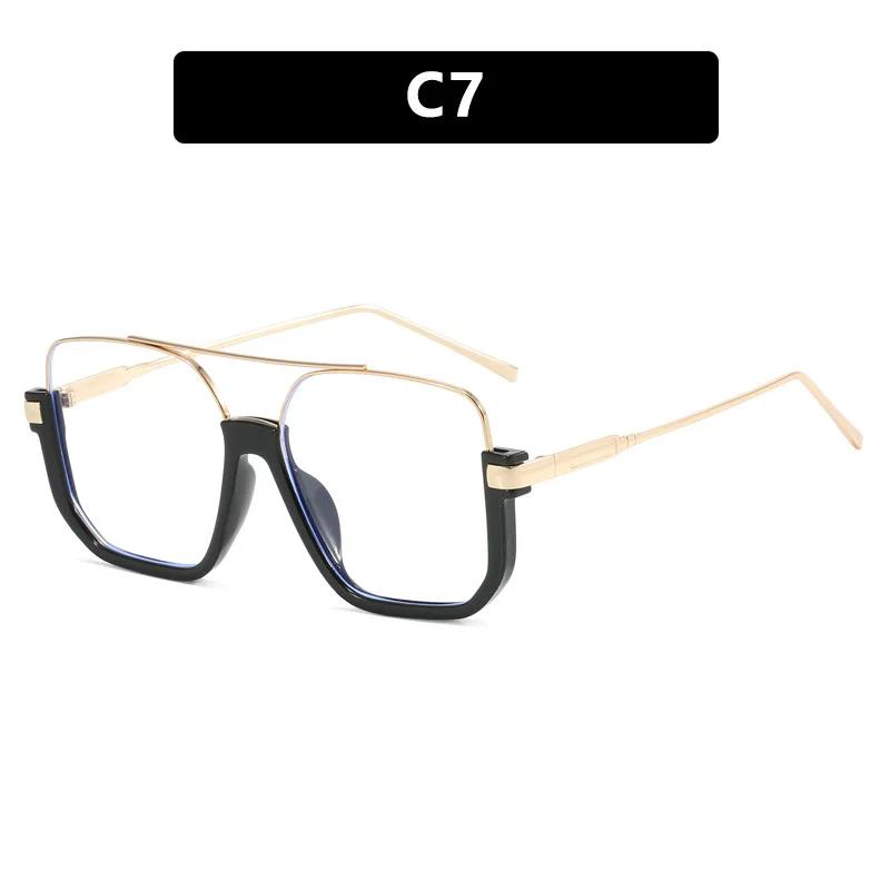 Retro Double Bridges Men Metal Frame Sunglasses Fashion Women Outdoor Brand Design Shades Sun Glasses UV400