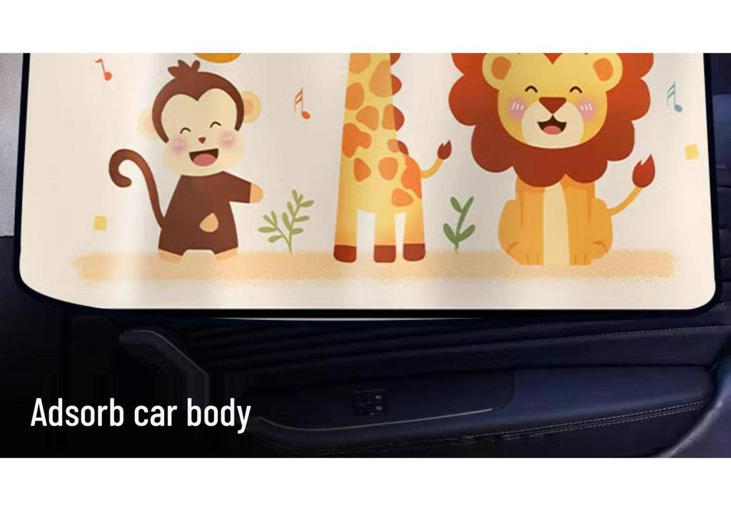 Magnetic Car Window Sun Shade: Children's Heat Insulation, Privacy, Baby Blackout, Retractable Curtain