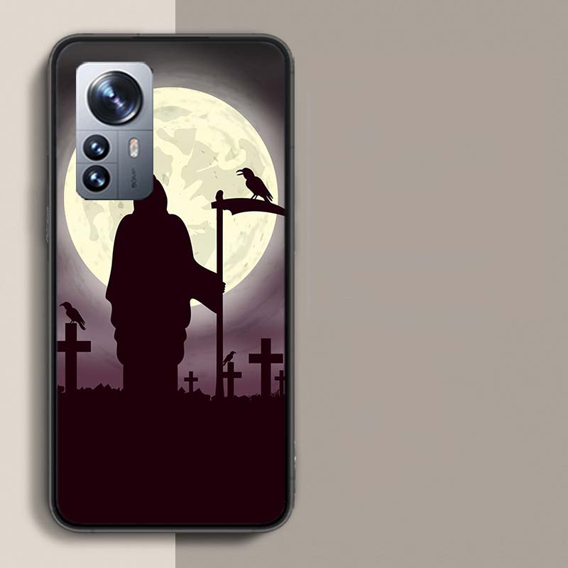 Tod Sensenmann Schädel Handyhülle Für Redmi Note 15 Pro 5G 14 13 12 Pro Plus 11 11T 11E 11S 10 Pro 10S 9 9S Hülle Handy Klar wi