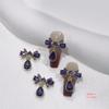 Princess Rhinestone Bow Nail Art Stickers - Colorful Crystal Pendant Accessories