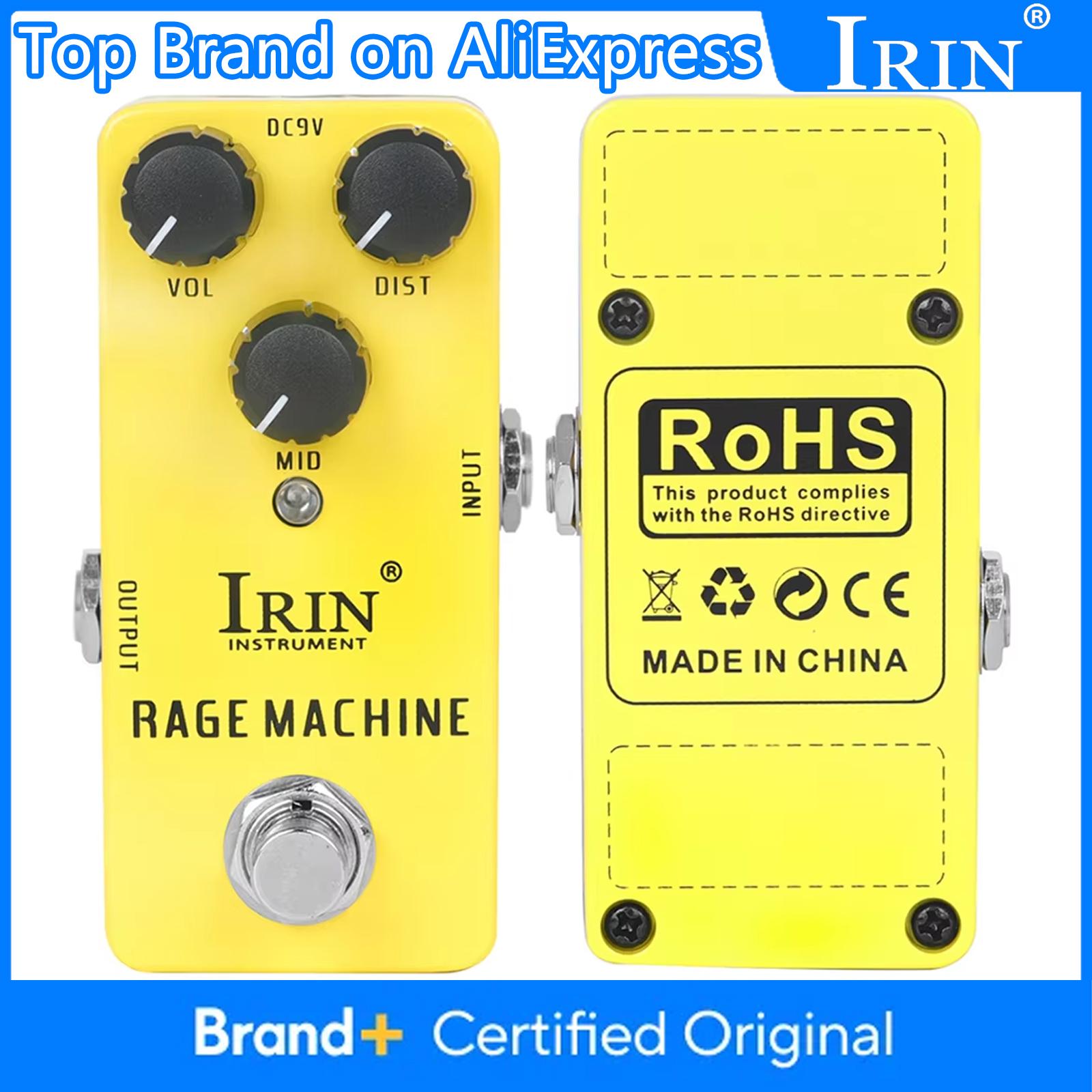 

IRIN RS-16 Rage Machine Pedal Heavy Metal Distortion Tone Electric Guitar Effect Pedal Guitar Parts & Accessories True Bypass