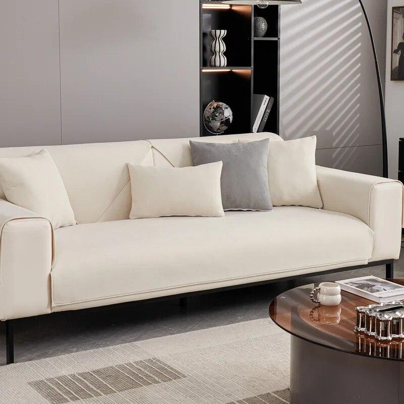 

Чехол для дивана из синели, однотонный чехол для дивана в гостиной, Нескользящий подлокотник, спинка, чехол для дивана, универсальный чехол для сезонов, домашний декор 70x70cm 1pcs