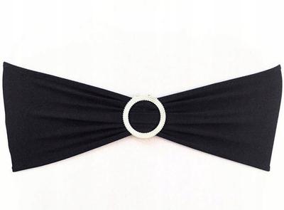 Black Bow Headband Elastic For Chair