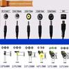 DC Power Cable 5521 Female to Multi Size Male Jack Adapter Stable Transmission Connector for Home Office Electronic Power Supply