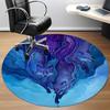 1PC Wolf Pack Office Round Area Rug, Mat Suitable For Office, Under Office Chairs Bedroom Living Room Home Decor, Room Deco