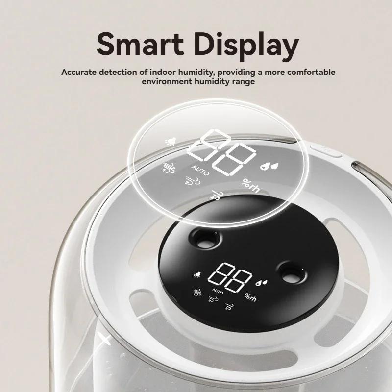6.8L Large Capacity Humidifier USB Double Spray Quiet Humidifier Home Dormitory Office Bedroom Desktop With Night Light