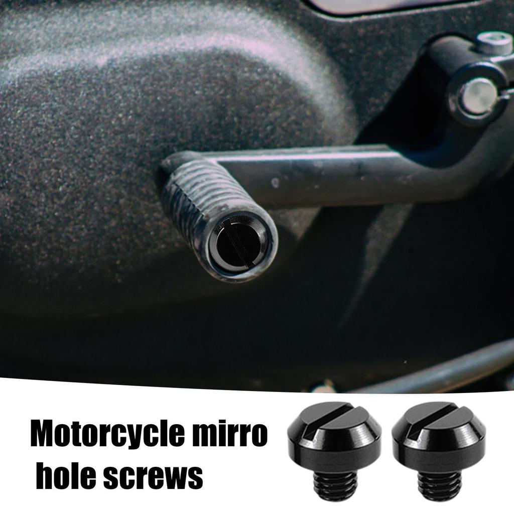 Motorradspiegelbolzen | 2 Stück Universelle Motorradspiegellochbolzen, Motorrad-Rückspiegel