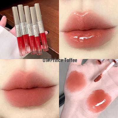 SHAQINUO Shimmering Double-Ended Lip Gloss: Matte Velvet, Mirror Finish, Long-Lasting, Non-Fade, Perfect for Students.