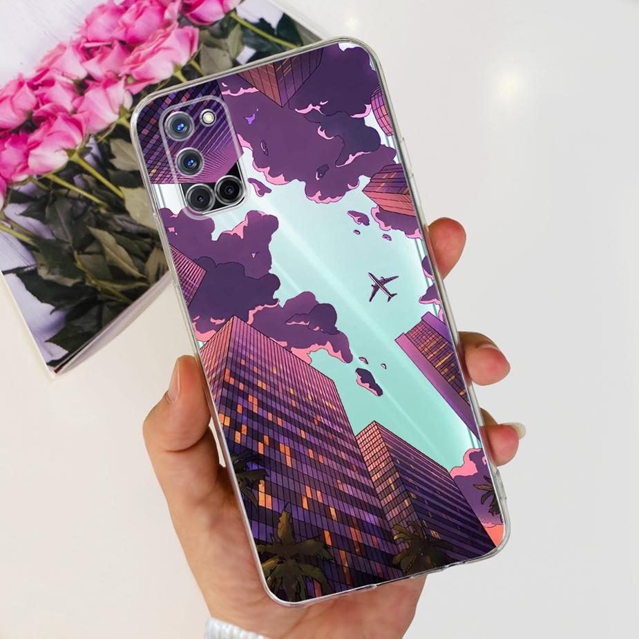 For Oppo A52 A72 A92 Case Cute Fashion Painted Cover Clear Silicone Phone Cases For Oppo A72 A 52 92 OppoA52 OppoA72 Soft Fundas