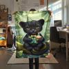 1PC Cute-style animals Print FlAannel Blanket, High quality Comfortable for All Seasons, Home Decor, Warmth and Comfort
