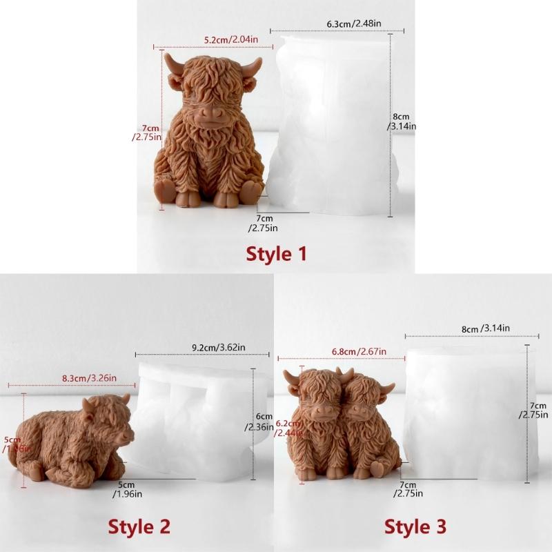 Yak Silicone Molds Animal Silicone Mould for Making Soap